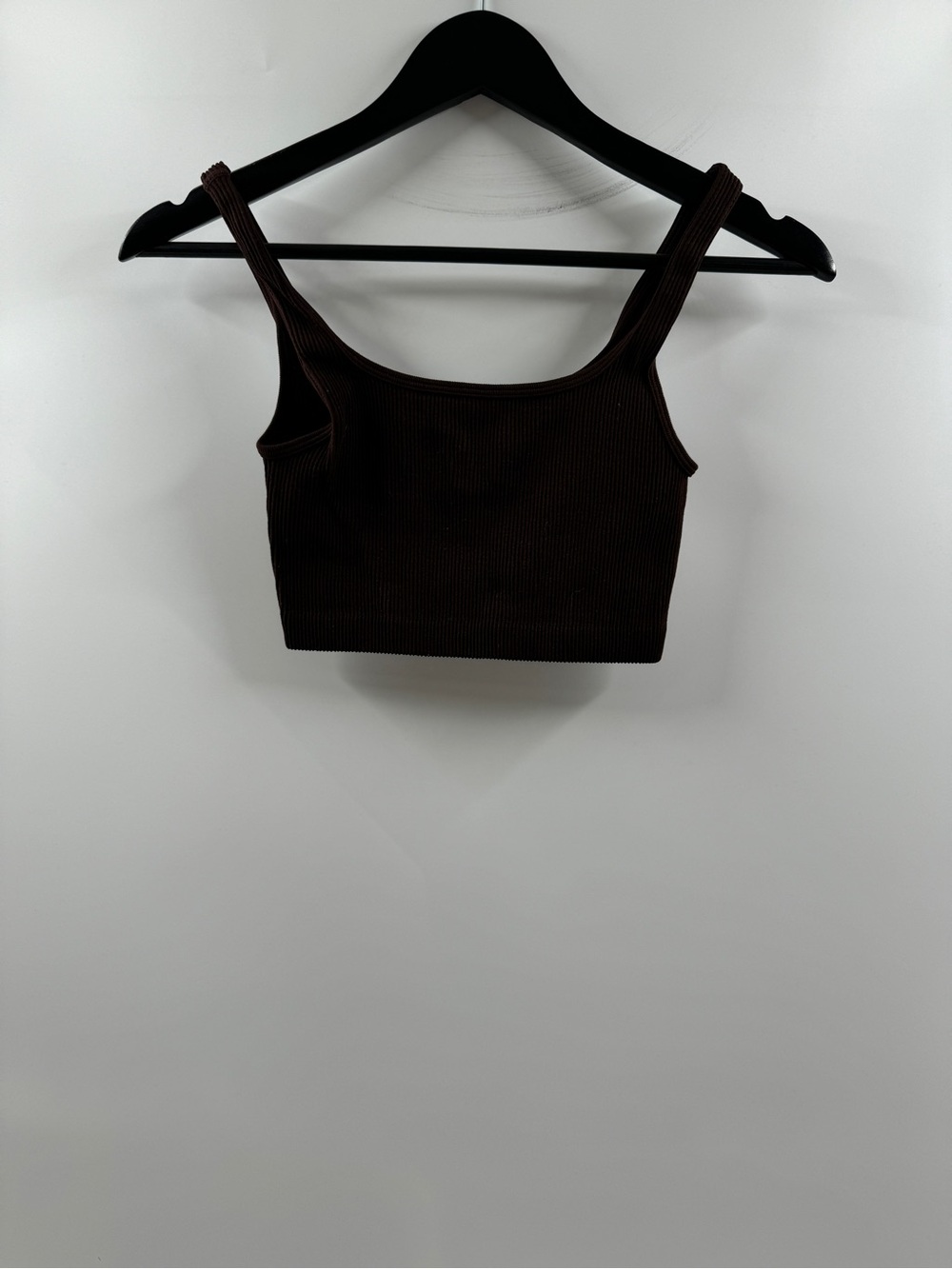 Cotton On Brown Ribbed Cropped Tank Top – Women's Small